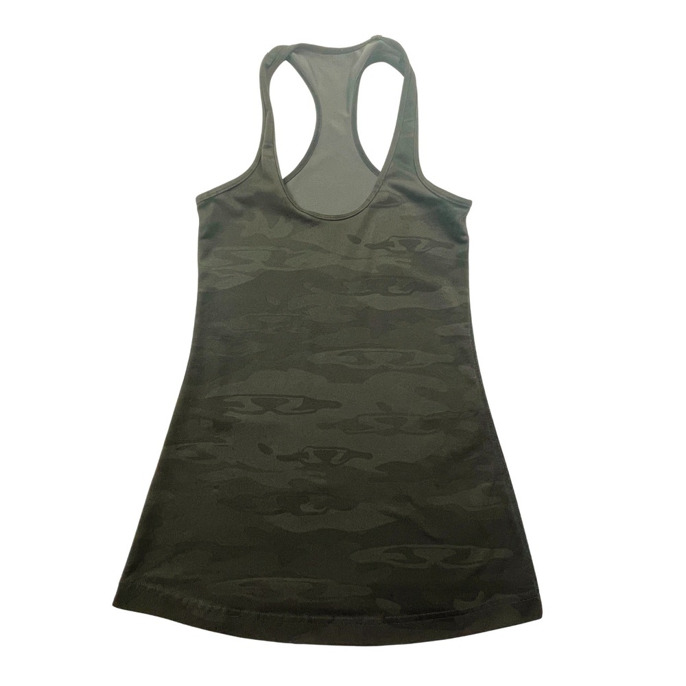 Lululemon Cool Racerback Tank Top CRB Savasana Camo Fatigue Green Luon 2 Yoga